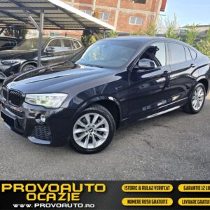 Bmw X4 Suv 2.0D 2015 xDrive Pack Deosebit M Sportpack-Finantare Rate-Avans 0-Garantie 12 Luni